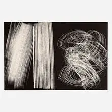 Farandole by Hans Hartung, 1971, lithograph on guarro paper, sold Apr 2022
