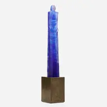 Isabel de Obaldía, Guerrero, cast glass, patinated steel