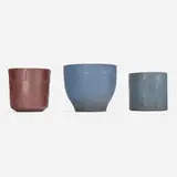 David Cressey, Pro/Artisan planters, collection of three, c. 1965, glazed stoneware
