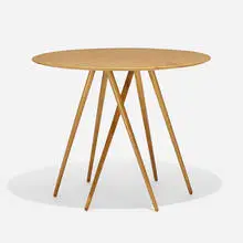 Lawrence Laske, Prototype Toothpick dining table, c. 1990, maple