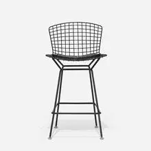 Harry Bertoia, Stool, enameled steel, vinyl