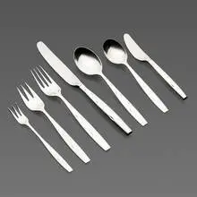 Discovery flatware service by Raymond Loewy, c. 1957, sterling silver, sold Feb 2022