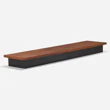 Milo Baughman, Platform bench, c. 1966, enameled wood, rosewood