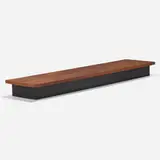 Milo Baughman, Platform bench, c. 1966, enameled wood, rosewood