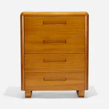 Paul Goldman, Cabinet, c. 1945, walnut plywood