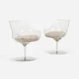 Erwine & Estelle Laverne, Champagne chairs from The Invisible Group, pair
