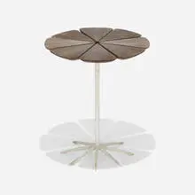 Richard Schultz, Petal occasional table, model P320, 1960, enameled aluminum, lacquered wood
