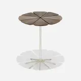 Richard Schultz, Petal occasional table, model P320, 1960, enameled aluminum, lacquered wood
