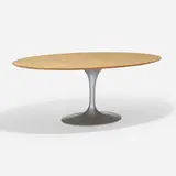 Eero Saarinen, Dining table, model 174W, 1957 / 2011, maple, enameled aluminum