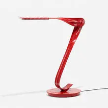 Yves Béhar, Leaf Light table lamp, 2005, enameled aluminum, plastic