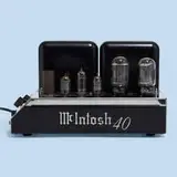 McIntosh, MC40 tube amplifier, serial no. 230L0, 1962, enameled steel, chrome-plated steel, aluminum, glass, plastic