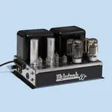McIntosh, MC60 tube amplifier, serial no. 5609, 1955, chrome-plated steel, enameled steel, aluminum, glass