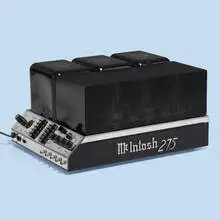 MC275 tube amplifier, serial no. 26E2 by McIntosh, 1961, enameled steel, chrome-plated steel, aluminum, glass, plastic, sold Feb 2022