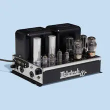 McIntosh, MC60 tube amplifier, serial no. 3F547, 1955, chrome-plated steel, enameled steel, aluminum