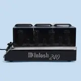 McIntosh, MC240 tube amplifier, serial no. 853D8, 1960, enameled steel, chrome-plated steel, aluminum, glass, plastic