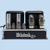 McIntosh, MC60 tube amplifier, serial no. IF793, 1955, enameled steel, chrome-plated steel, aluminum, glass