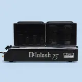 McIntosh, MC75 tube amplifier, 1961, enameled steel, chrome-plated steel, aluminum, brass, glass, plastic