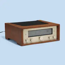 Marantz, Model 10B FM stereo tube tuner, serial no. 10-2947, 1964, walnut, aluminum, enameled steel, glass