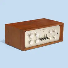 Marantz, Model 7 tube preamplifier, serial no. 7-21547, 1958, walnut, aluminum, plastic