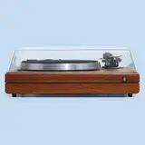 AR, The AR Turntable, serial no. 0-105020, 1984, walnut, acrylic, aluminum, enameled aluminum, plastic, felt