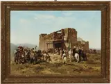 Georges Washington, La Rencontre des Cavaliers, Oil on canvas