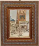 Gabriel-Rousseau, Ben Salah Mosque, Oil on canvas
