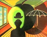 R. D. Bissett, The Apple of my Eye, 1987, Acrylic on board