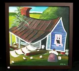 Danny T. Doughty, "Wash Day", Oil on wood panel