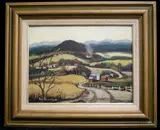 Ann Murphy, Early Spring Landscape, Oil on canvas-board