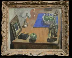 George Wingate, Still Life with Framed Photograph, Oil on canvas