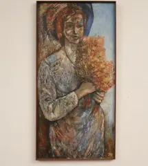Girl of Copper Hill by American School, 1963, Oil on board, offered Oct 2025