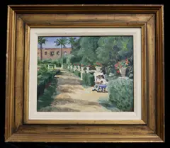 Dean M. Larson, Gardens, Oil on board