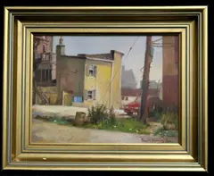 David Buckley Good, Lanvale Street (Baltimore, Oil on board