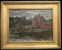John Ellsworth Weis, The Wharf at Dusk, 1937, Oil on canvas