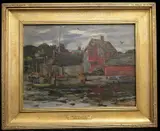 John Ellsworth Weis, The Wharf at Dusk, 1937, Oil on canvas