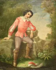 English School, A Young Gentleman, Oil on canvas