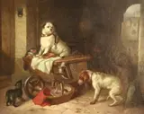 Edwin Landseer, A Jack in Office, Oil on canvas