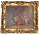 George Pycock Everett Green, The Lion Tamer, (for restoration), Oil on canvas