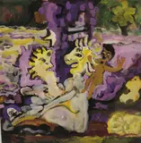 Bill Barrel, "Mid-summer night's dream", 1982, Gouache on paper