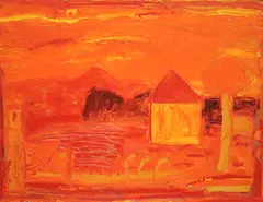 Bill Barrell, "Hot day", 1987, Oil on canvas