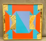 Neena F. Birch, Collage, Collage,newspaper, acrylic on canvas