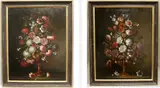 Andrea Scacciati II, Untitled, Pair of still life with tulips and other flowers in an urn, 18th century oil on canvas