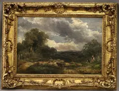 Théodore Rousseau, Untitled, The Young Shepherd, oil on canvas