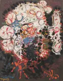 Pinchas Burstein, Personnage No. 6, 1959, Oil on canvas
