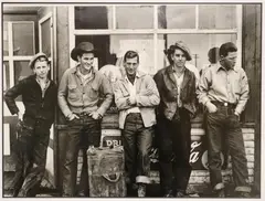 Gordon Parks, Drug store "Cowboys." Black Diamond, Photograph printed later