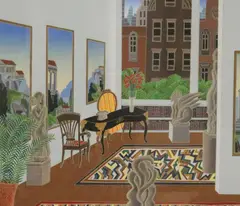 Thomas McKnight, 57th Street Gallery, Serigraph from the 1984 "Manhattan Suite" series