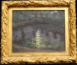 French School, Giverny's Water Lilies, Oil on canvas
