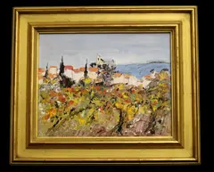 André Bardet, Lourmarin (France), Oil on canvas