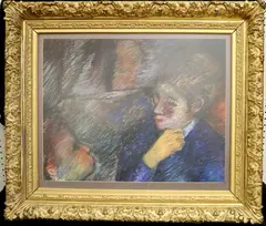 Edgar Degas, The Young Visitor, Pastel on paper