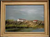 Agnes Toulouse, Cabanes de Pecheurs, 2011, Oil on board